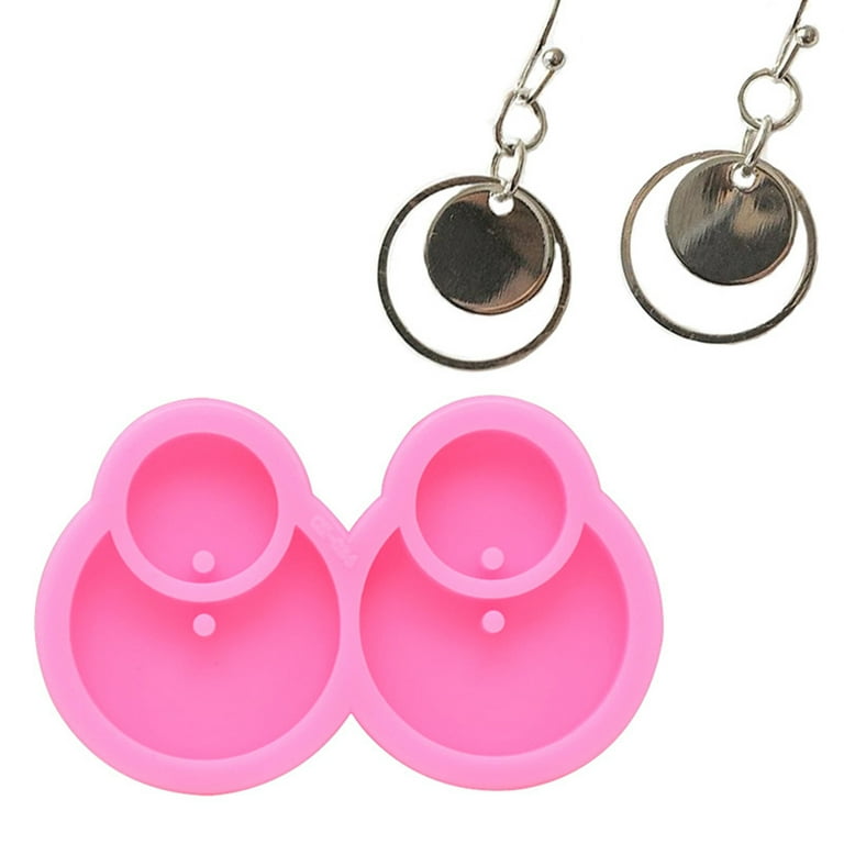 Earrings Epoxy Resin Mold DIY Craft Shiny Mirror Keychain Casting Silicone Mould Earrings Epoxy Resin Mold DIY Craft Shiny Mirror Keychain Casting Silicone Mould